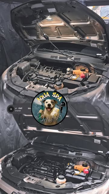 Motor antes y después del lavado