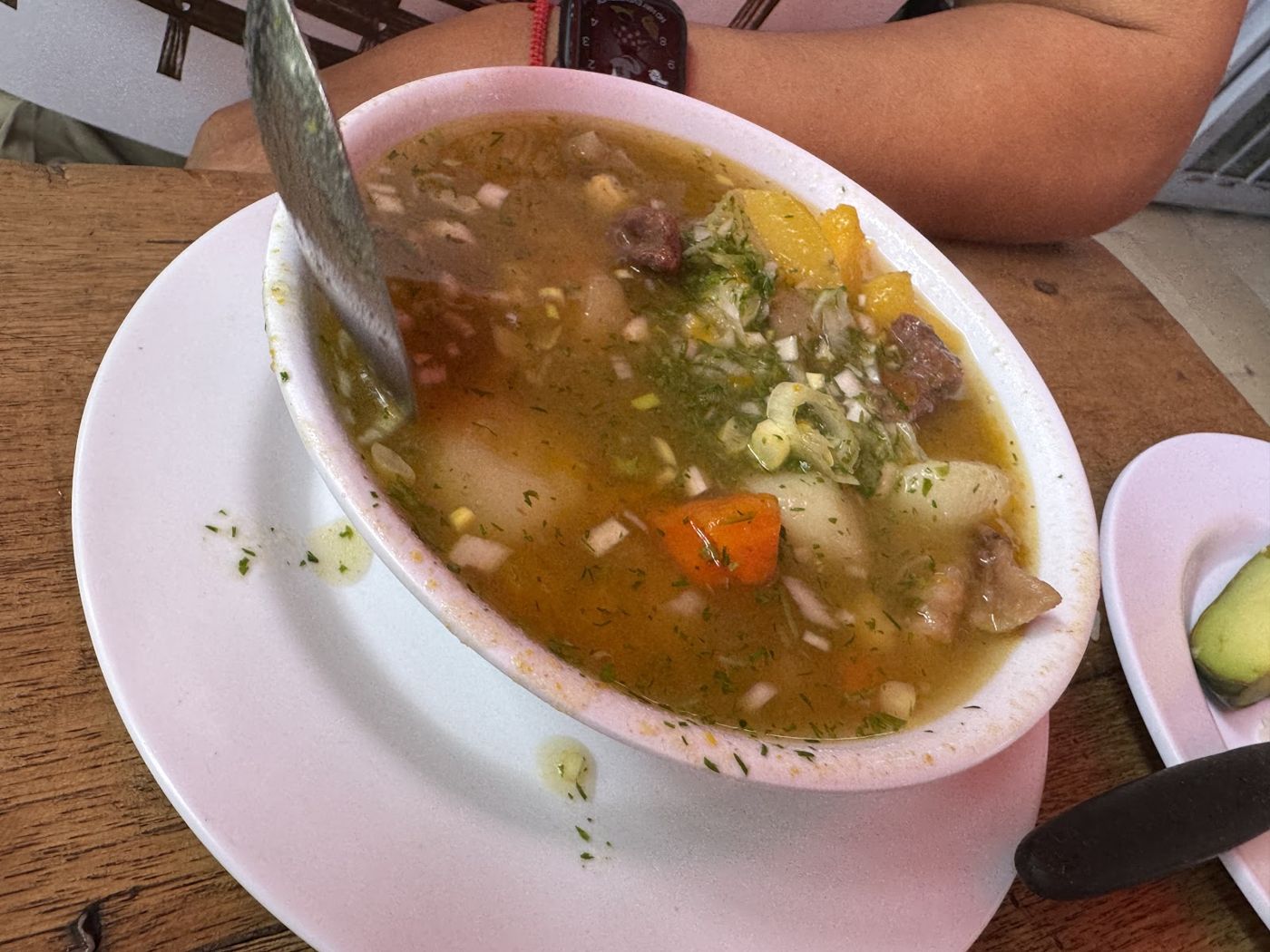 Sopa con verduras — ASADERO LA NOVILLA PARRILLA