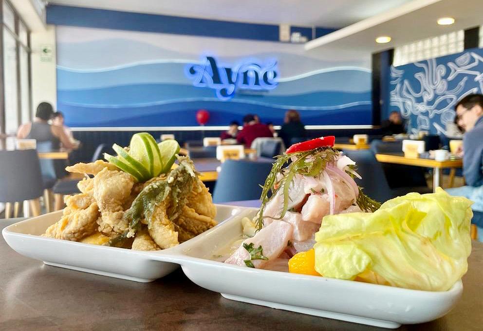 Dúo de platos marinos — Ayné Cevichería