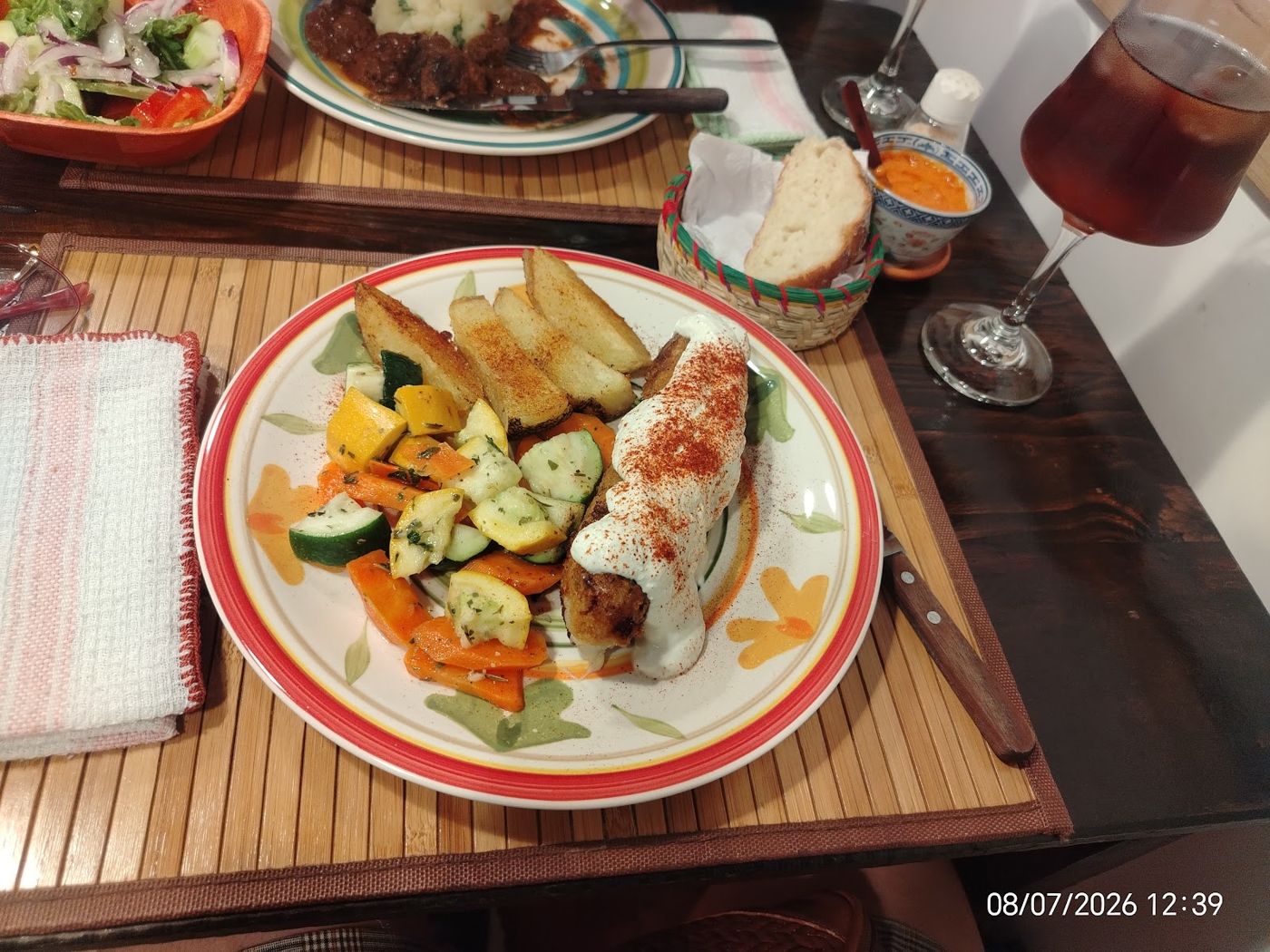 Verduras y papas asadas — Beograd-Belgrado Restaurante Serbio