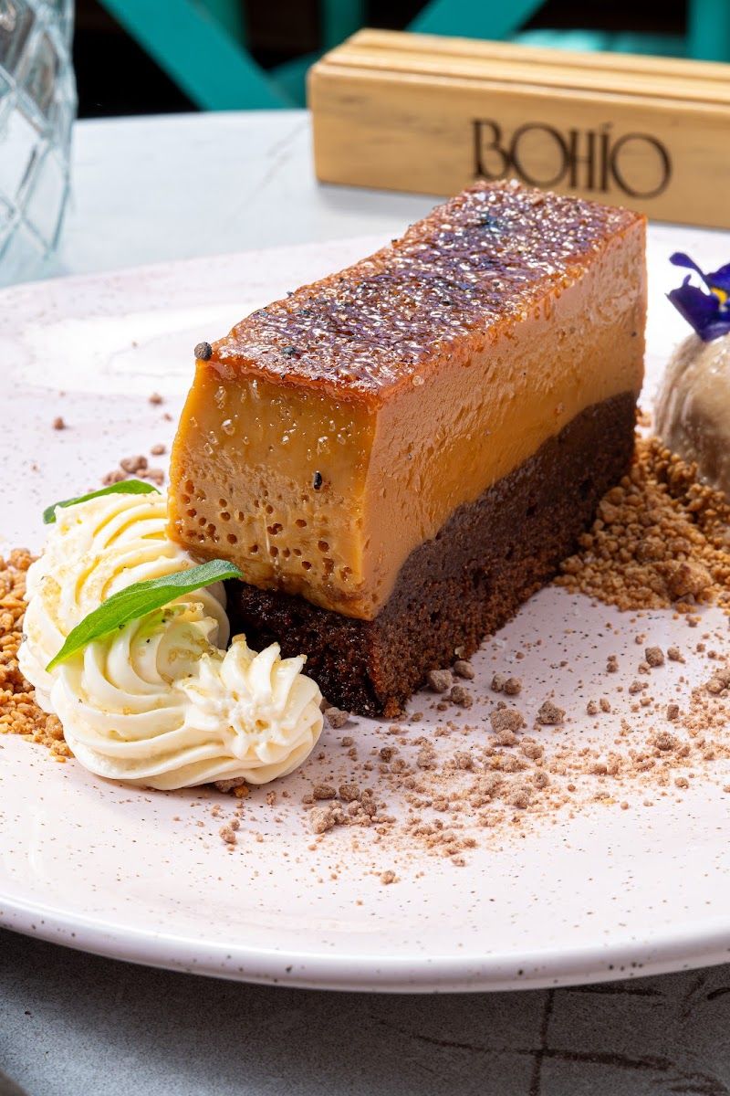 Postre con crema — Bohio Restaurante