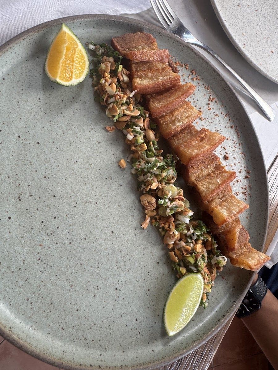 Plato con hierbas y limón — Bohio Restaurante