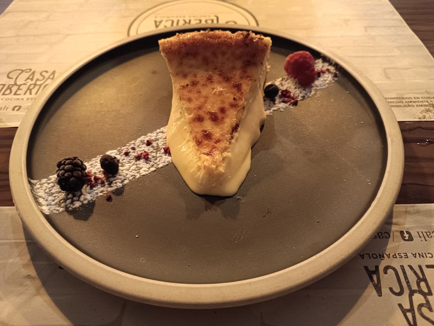 Tarta de queso en Casa Ibérica