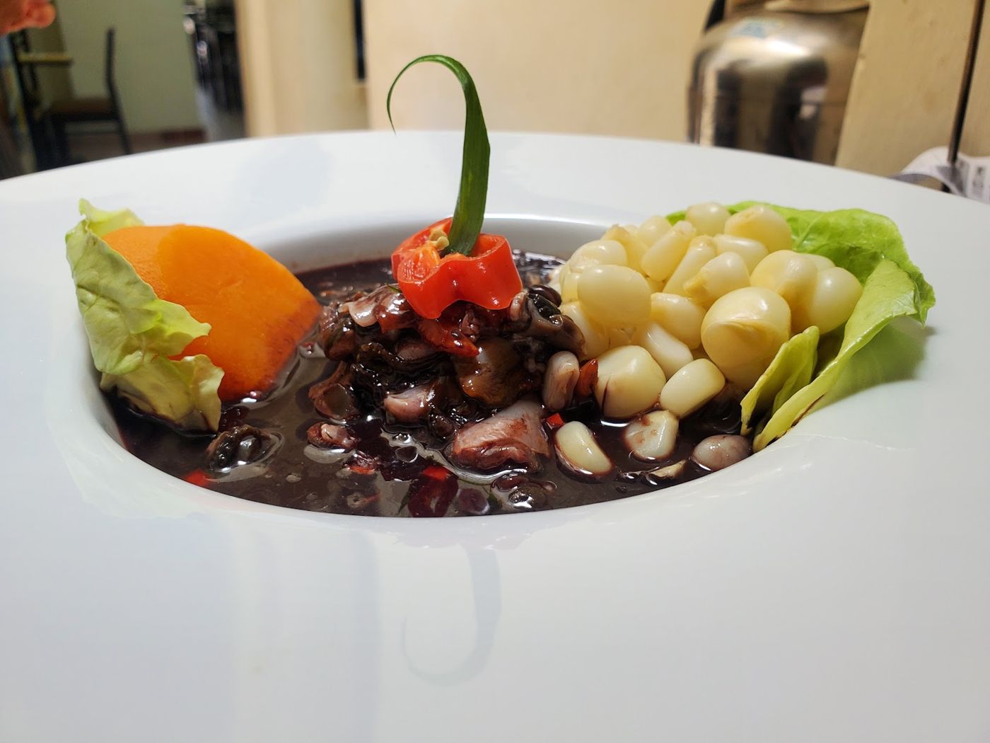 Mariscos con choclo — Cev. Muelle Dorado y sus Conchas Negras
