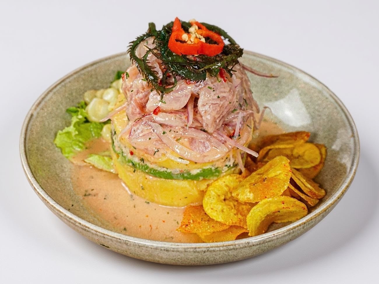 Ceviche emplatado — Cevichería Chico Perico