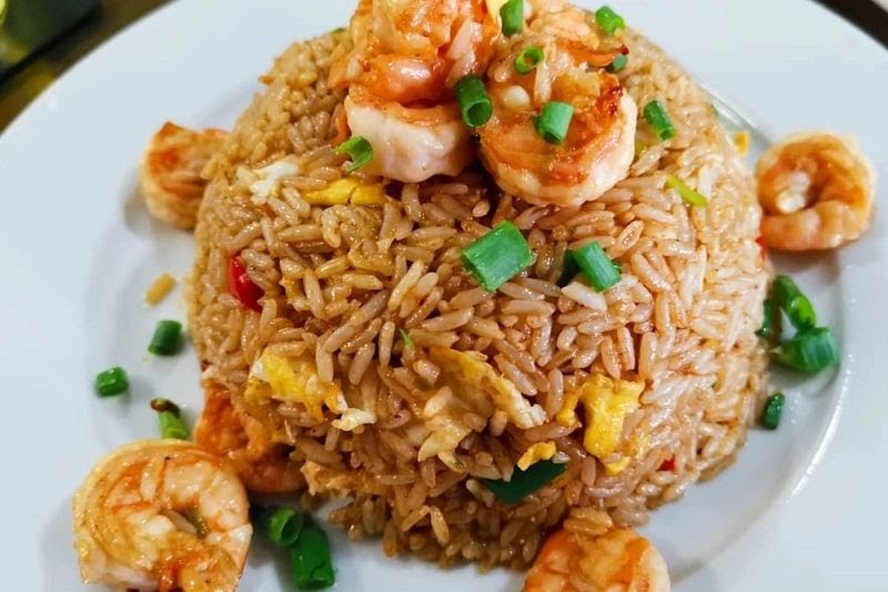 Arroz con camarones — Cevichería Juancito