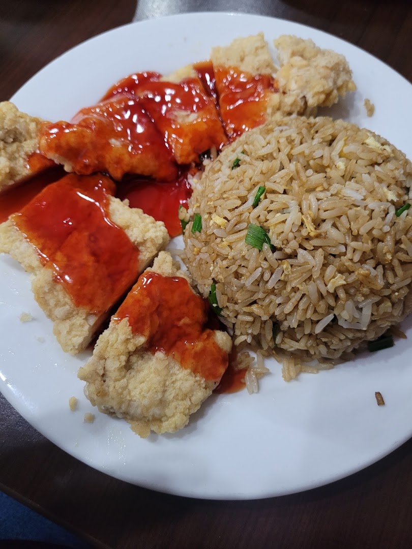 Pollo con tamarindo y chaufa