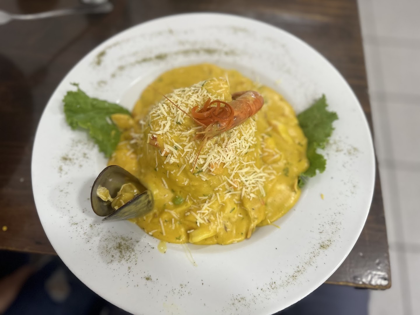 Arroz con mariscos — Cónchale