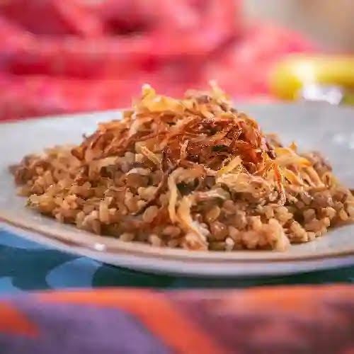 Arroz con cebolla crocante — Cure Cuisine