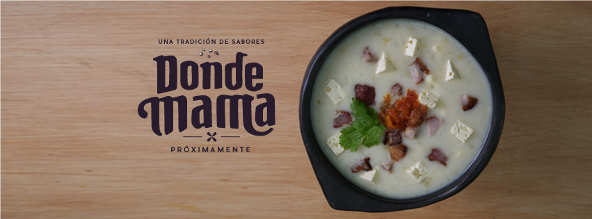 Logo Donde Mama con ceviche — Donde Mama