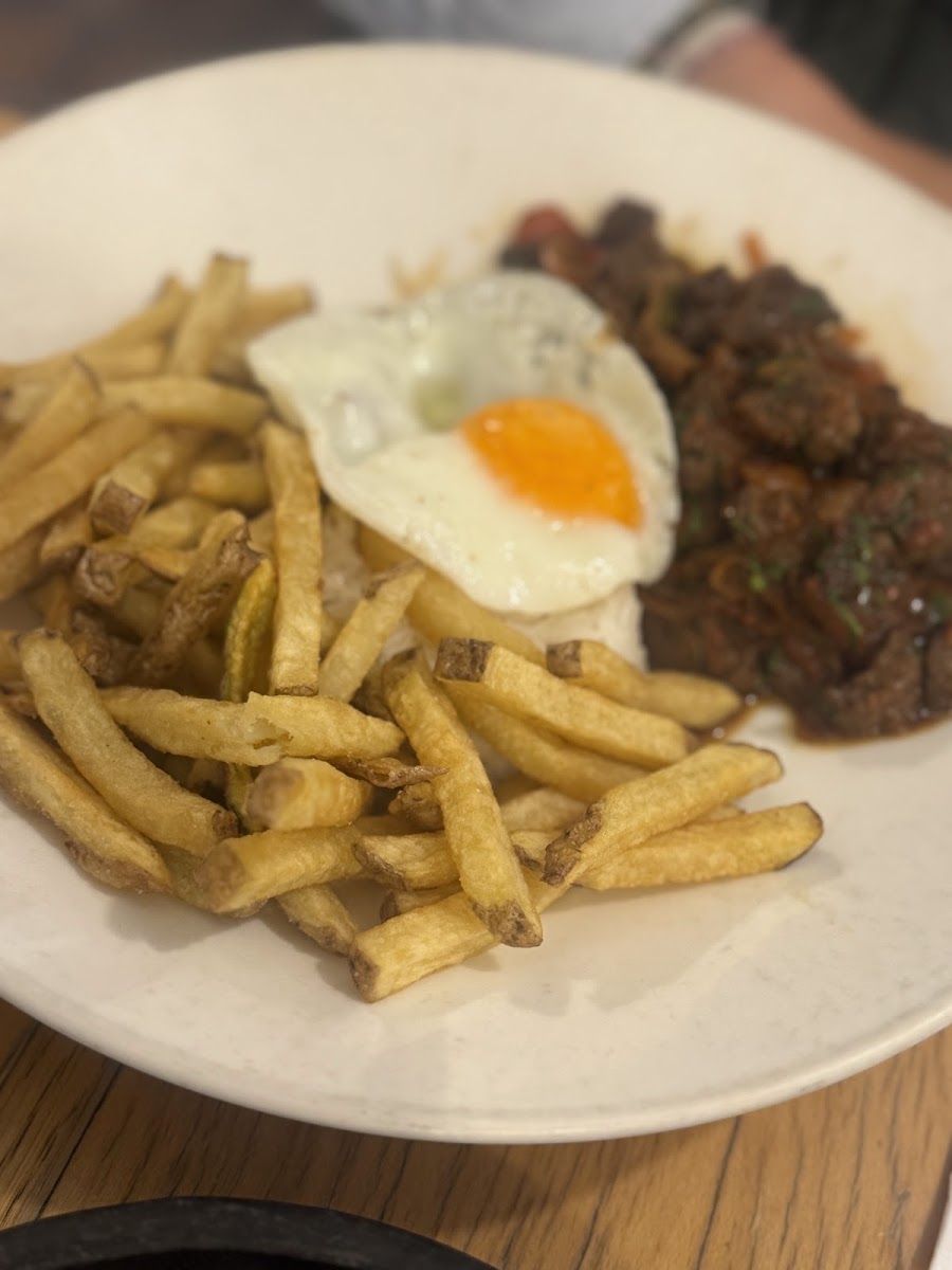 Carne con huevo y papas — EL Taller de Cocina