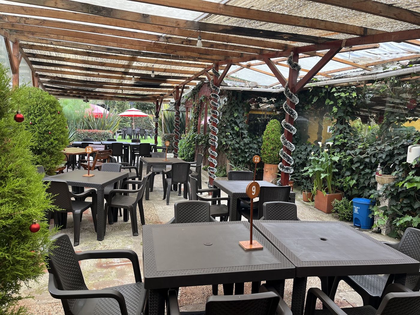Terraza bajo pérgola — Juan Karnes Parrilla