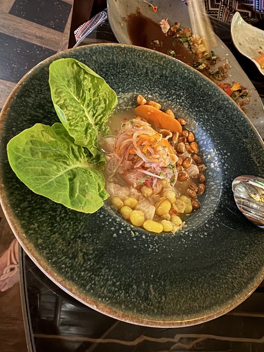Ceviche con choclo — Kinto Elemento