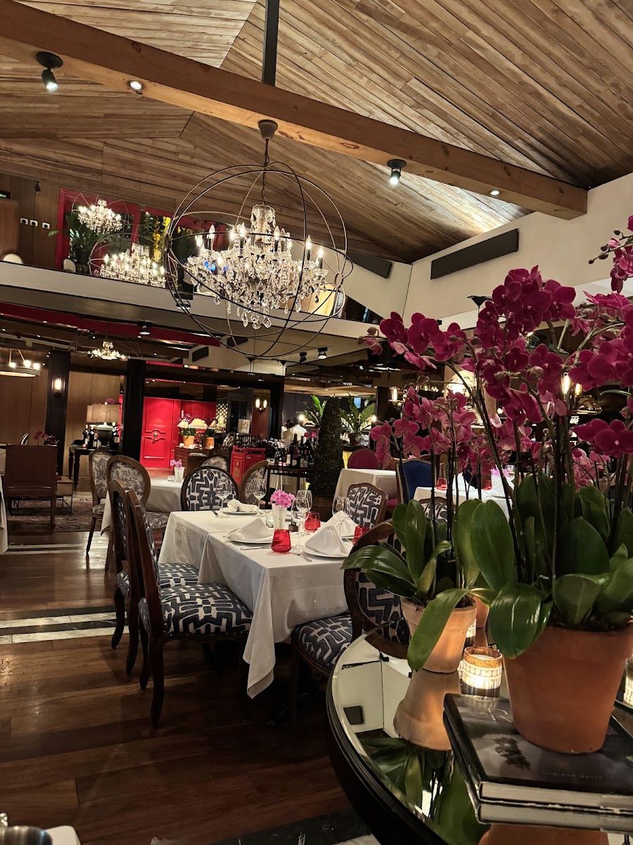 Mesas entre orquídeas — La Cassina