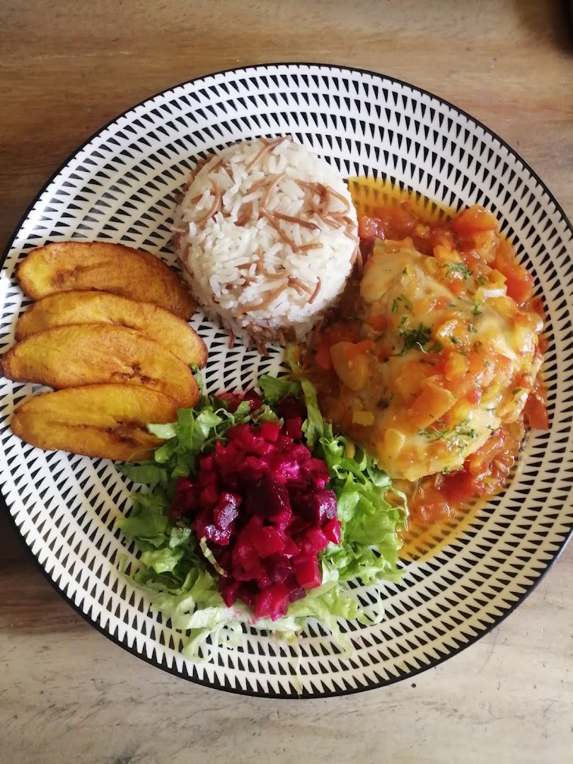 Plátano, arroz y remolacha — Meridiano - Cocina de casa