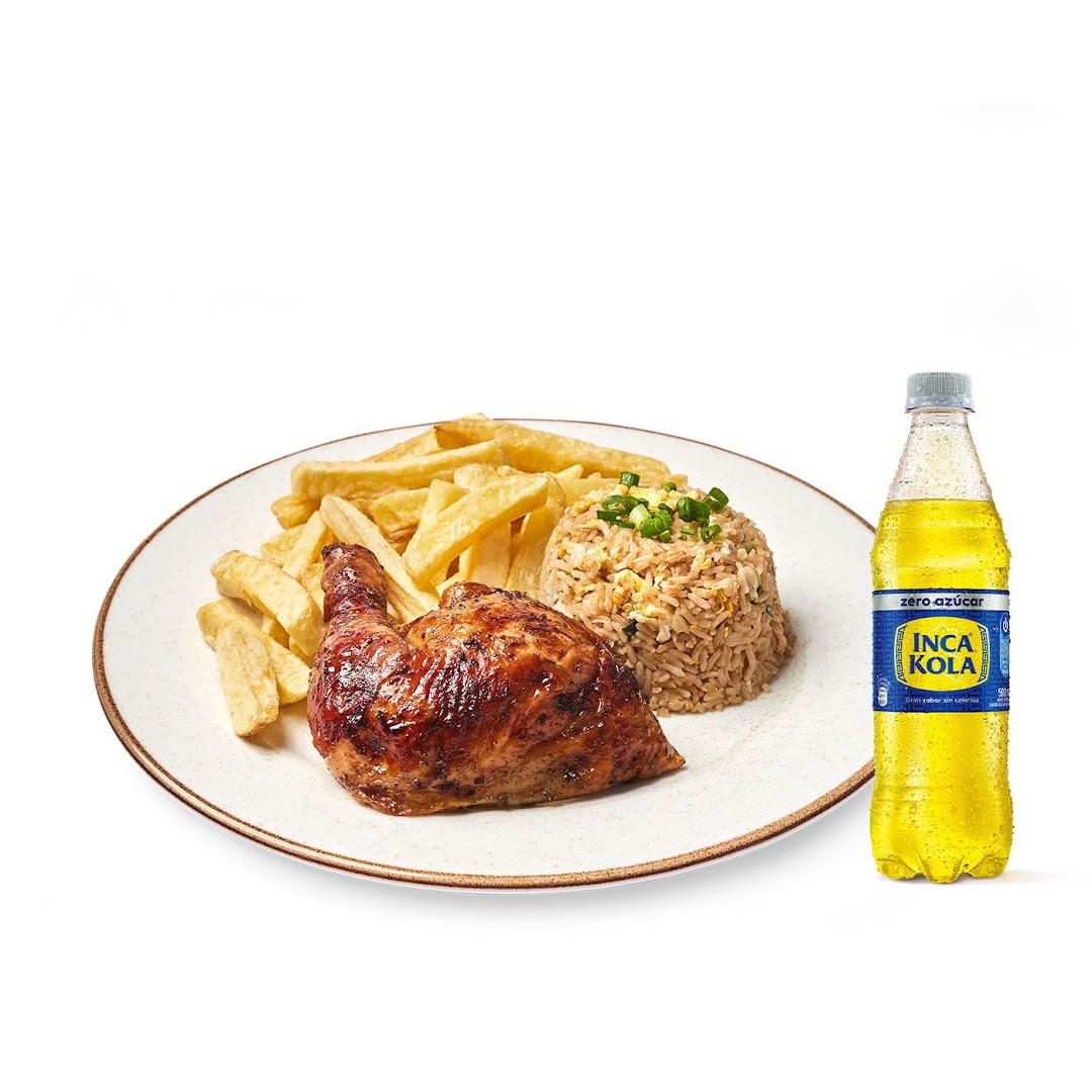 Plato de pollo con Inca Kola — Norky's