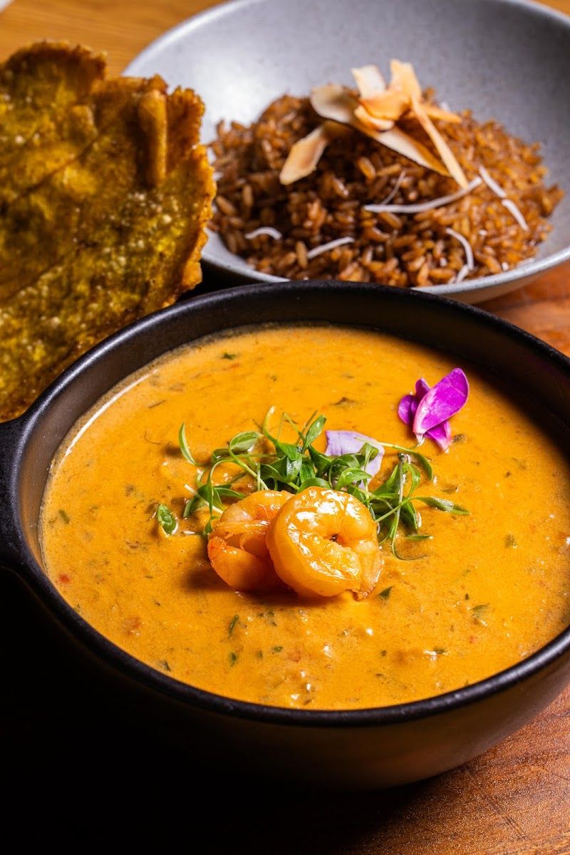 Sopa con camarones — Origen
