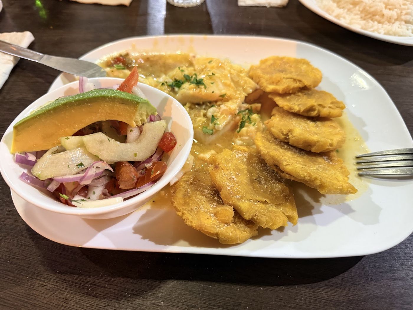 Patacones y encurtido — Picantería La Culata