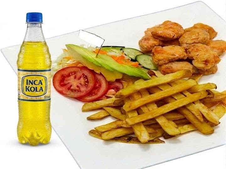 Chicharron de pollo con papas — Pollo a la brasa - Pollería Chicken Queen
