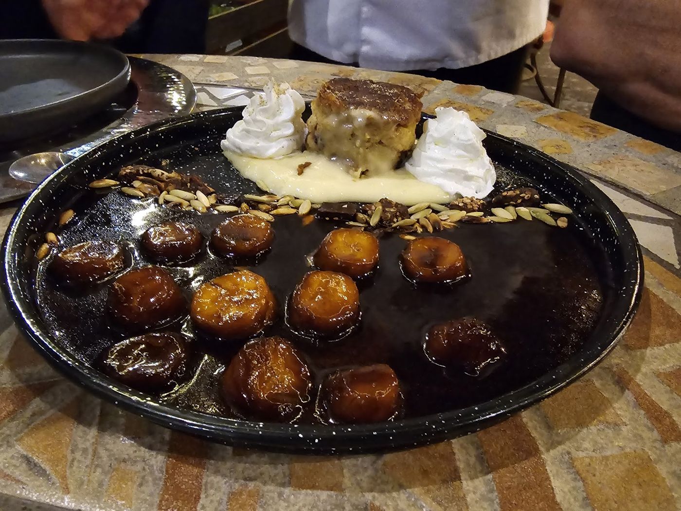 Postre con plátanos — Quintana Bistrot • Fontabella