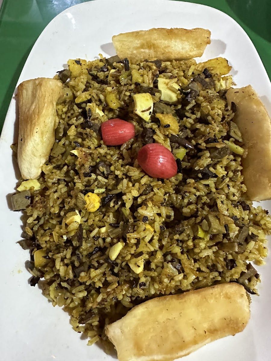 Arroz con yuca frita — Restaurante Casa Vieja santandereano
