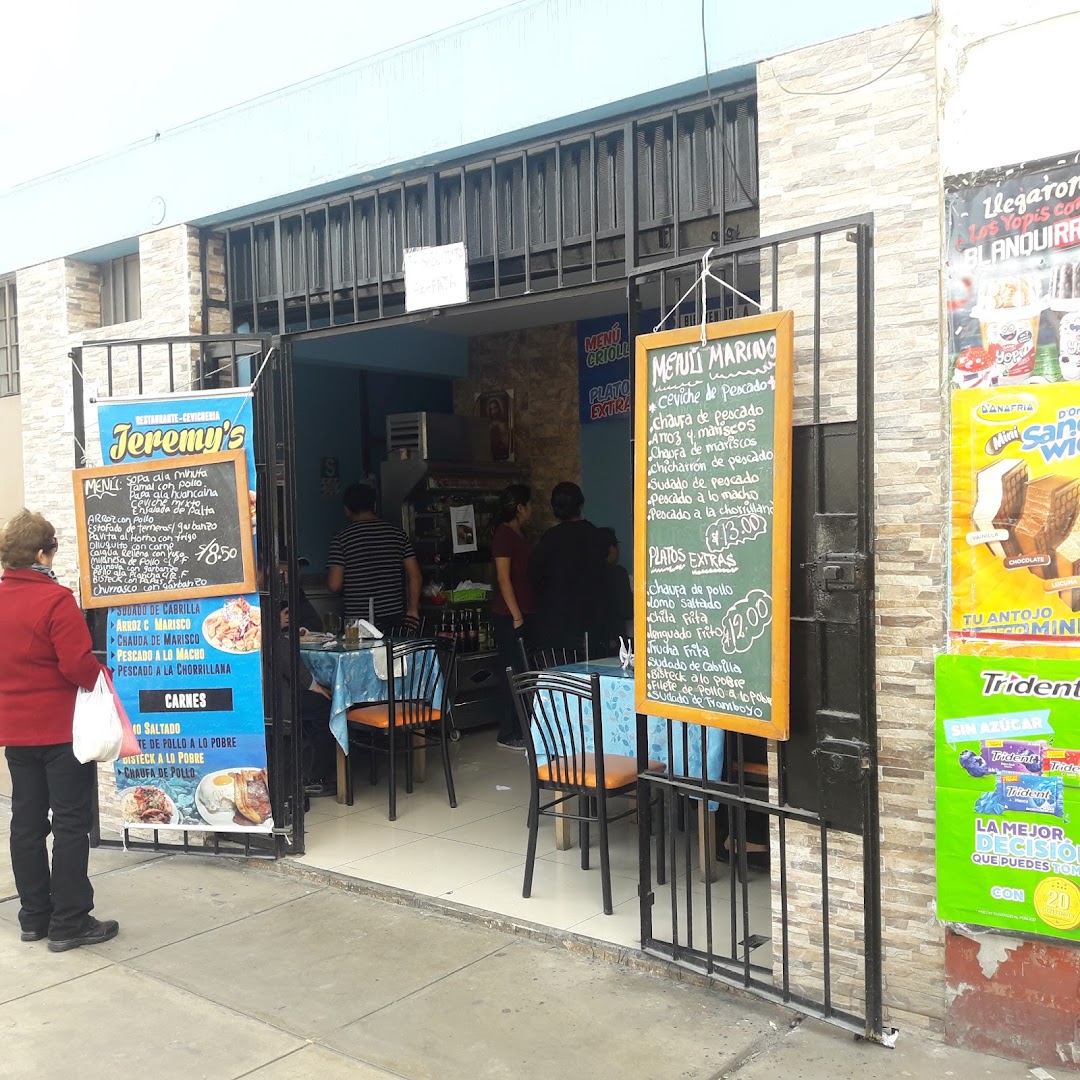 Fachada Jeremy's — Restaurante Cevicheria