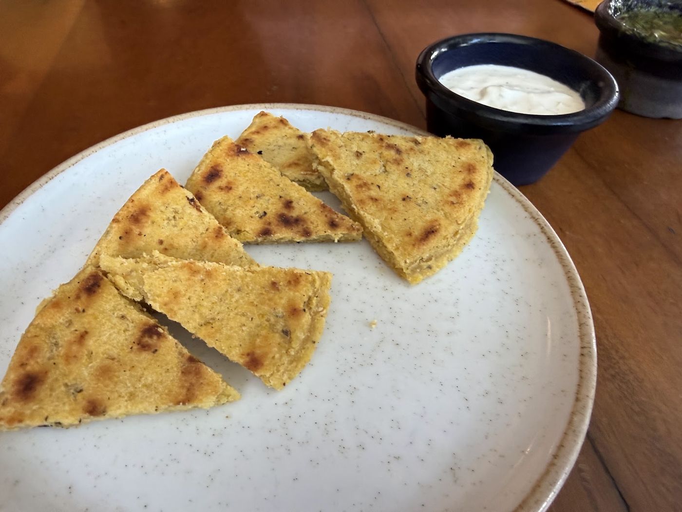 Arepa en triángulos — Restaurante El Viejo Chiflas