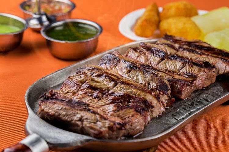 Cortes de carne a la parrilla
