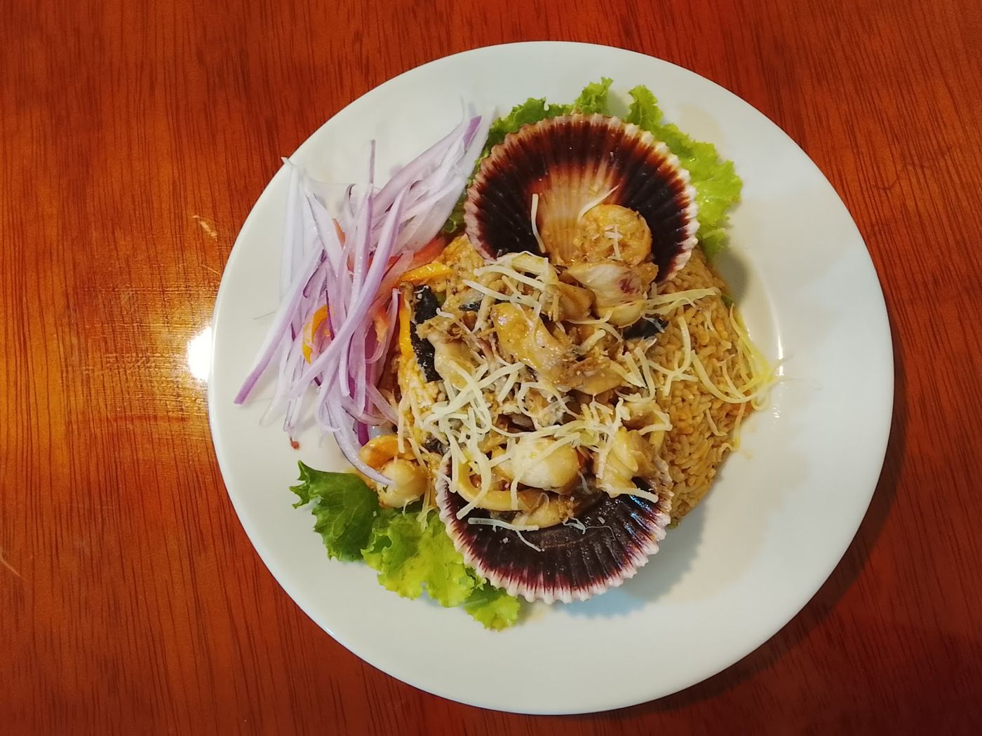 Mariscos en concha — RESTAURANTE MONTE RICO