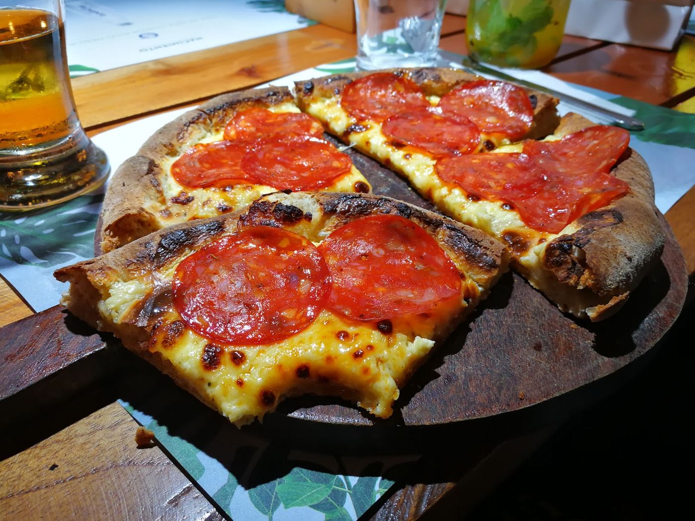 Pizza de pepperoni — Restaurante San Marzano (San Pío)