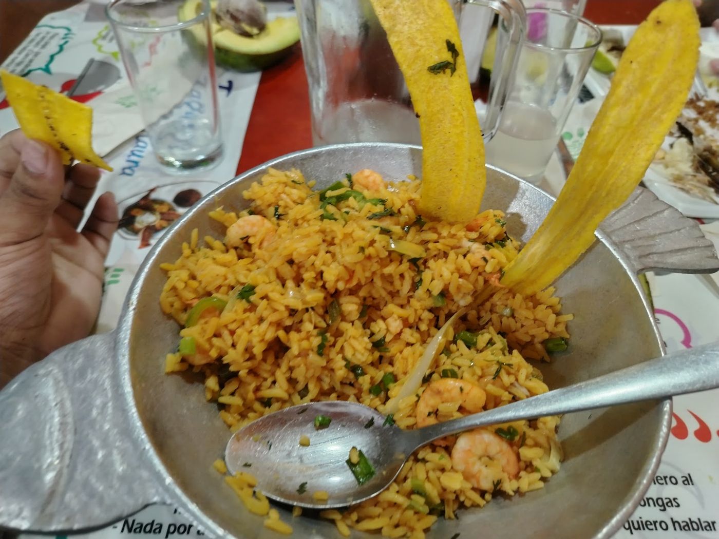 Arroz con camarones — RESTAURANTE TAGANGA