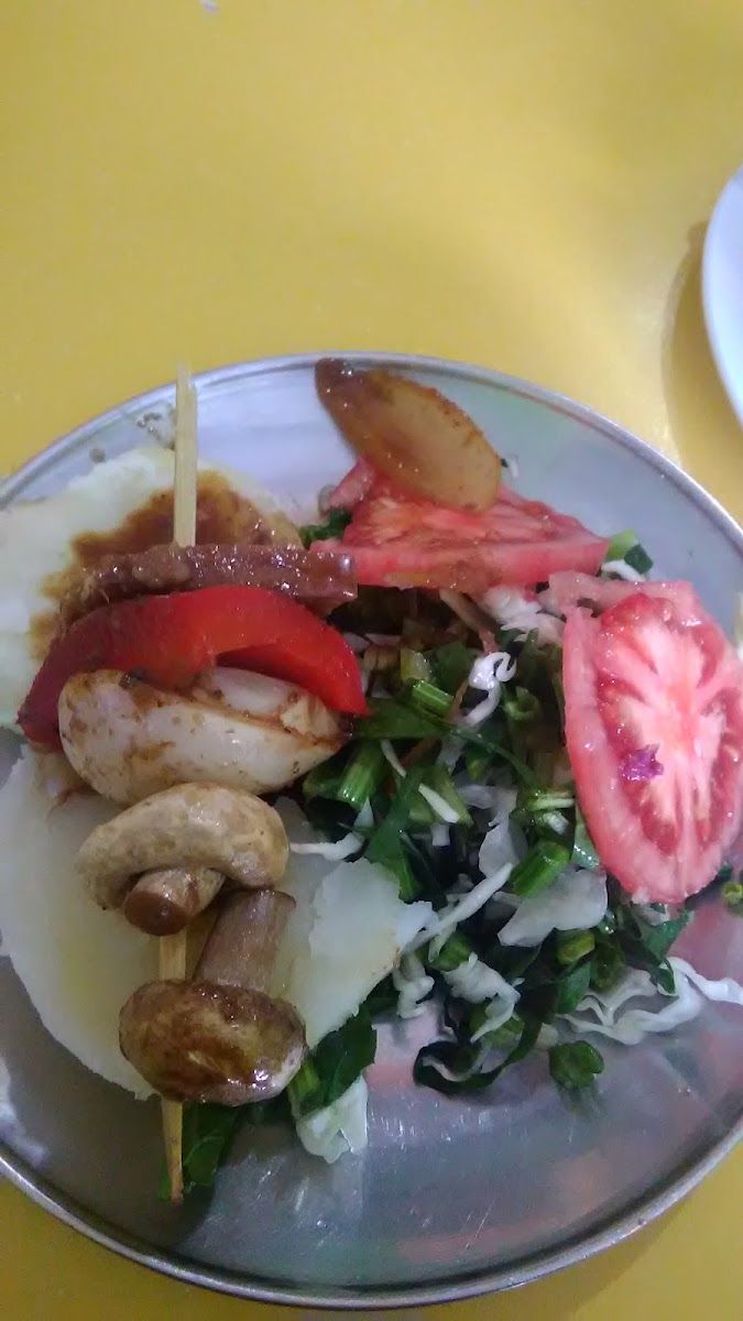 Brochetas con verduras — Restaurante vegetariano Fernandito