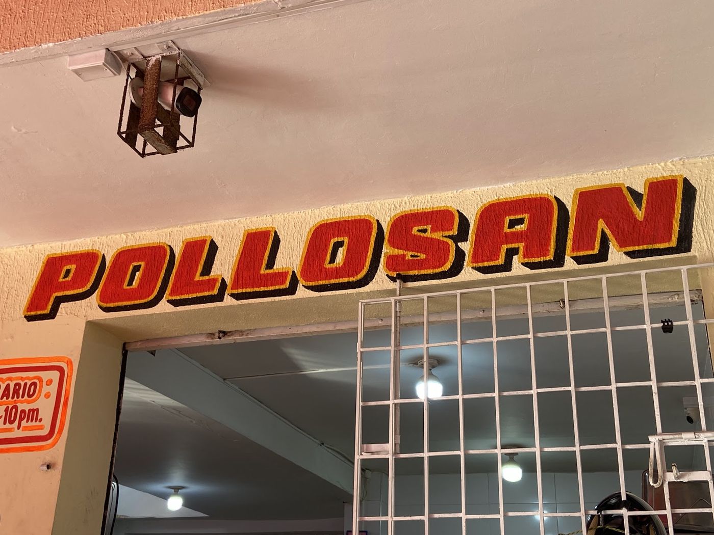Letrero Pollosan — Restaurante y Asadero Pollosan