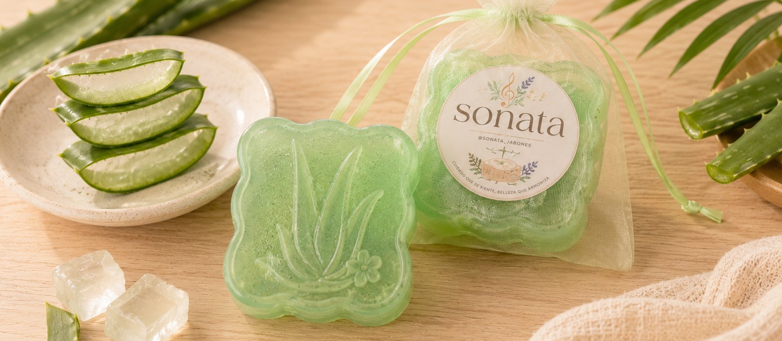 Jabón de Aloe Vera artesanal Sonata