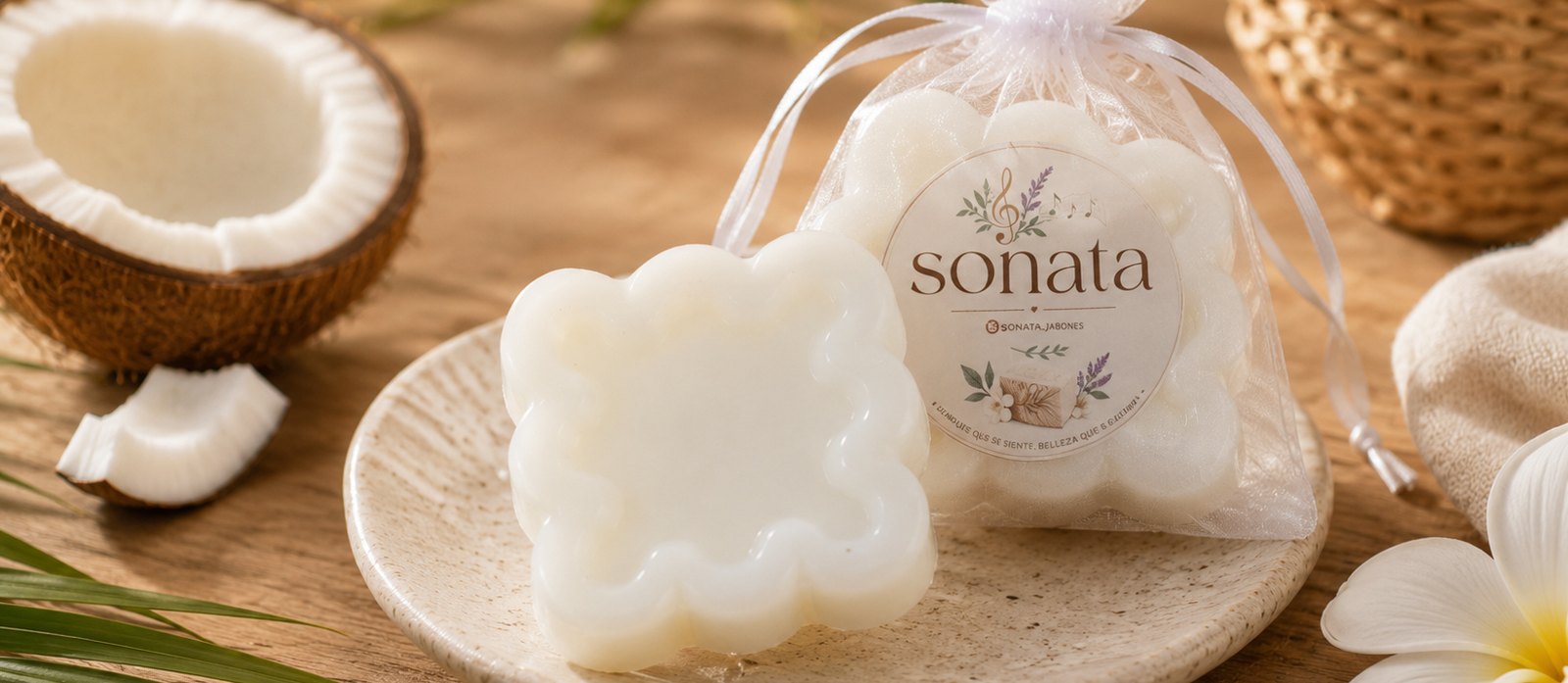 Jabón de Coco artesanal Sonata